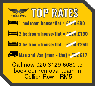 Removal rates forRM5 - Collier Row